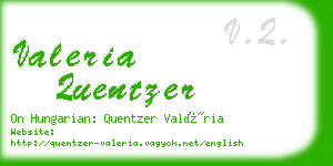 valeria quentzer business card